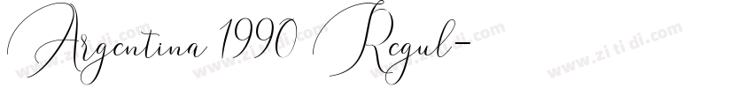 Argentina 1990 Regul字体转换 Argentina 1990 Regul字体转换